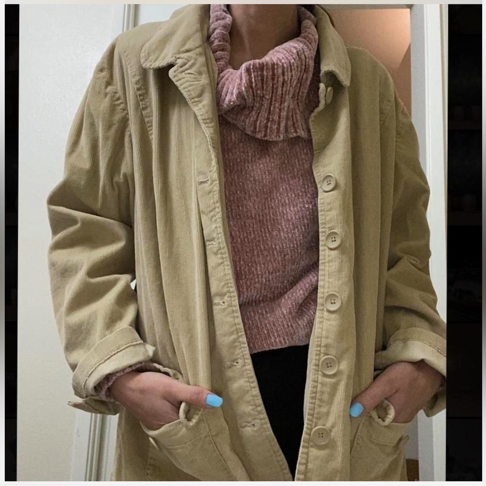 Talbots Cream Corduroy Jacket
